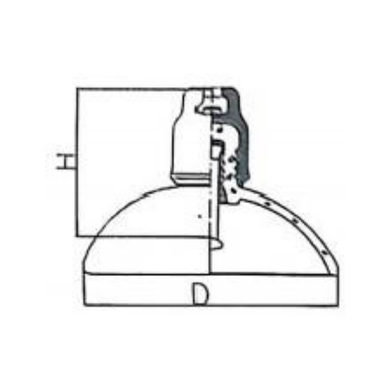 Isoladores de vidro para suspens&atilde;o de disco esf&eacute;rico